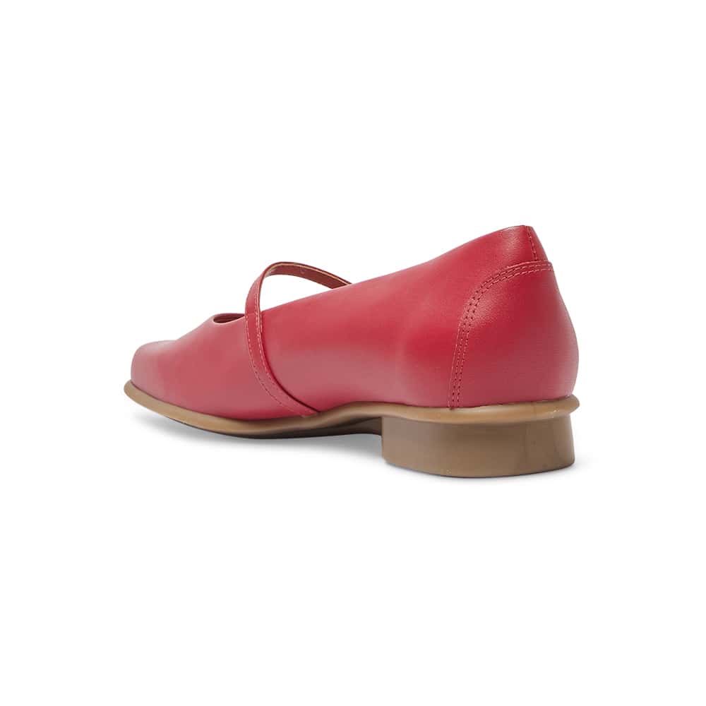 Katrina Ballet Flat in Cherry Leather
