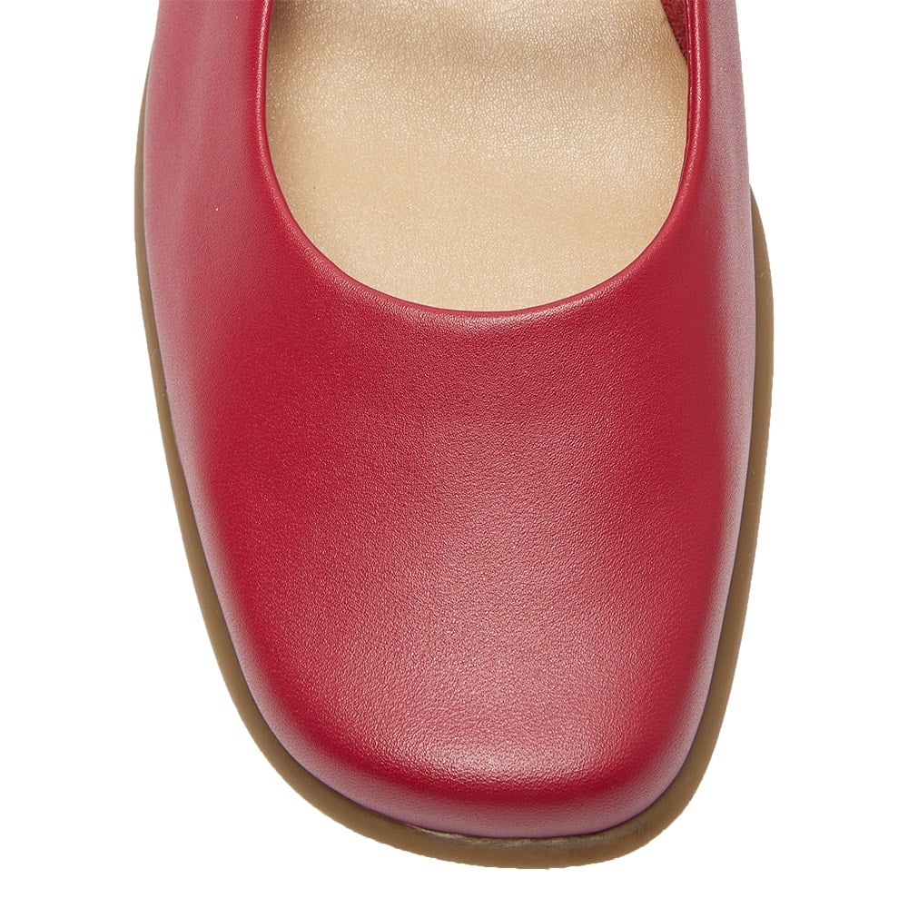 Katrina Ballet Flat in Cherry Leather