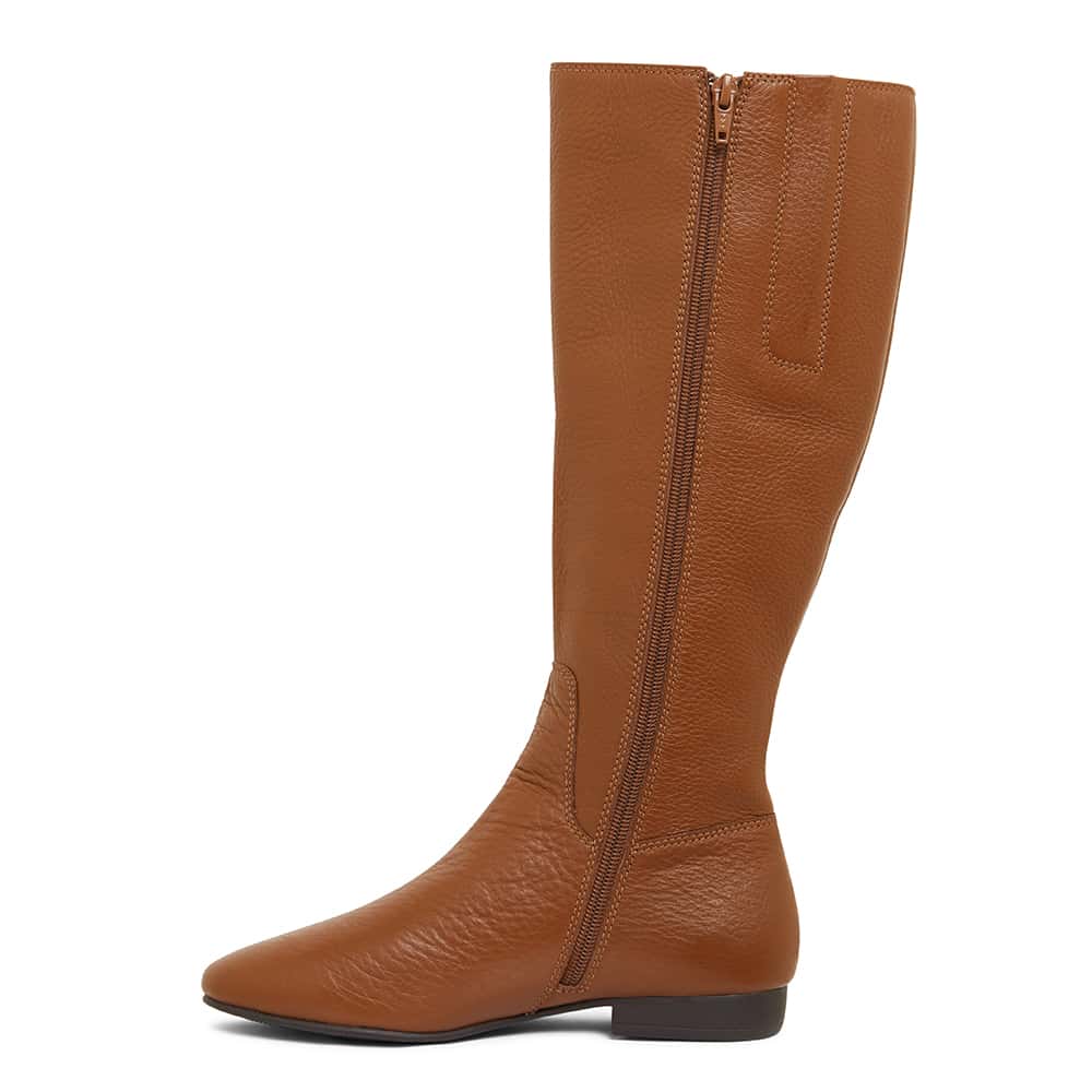 Keaton Boot in Mid Brown Leather