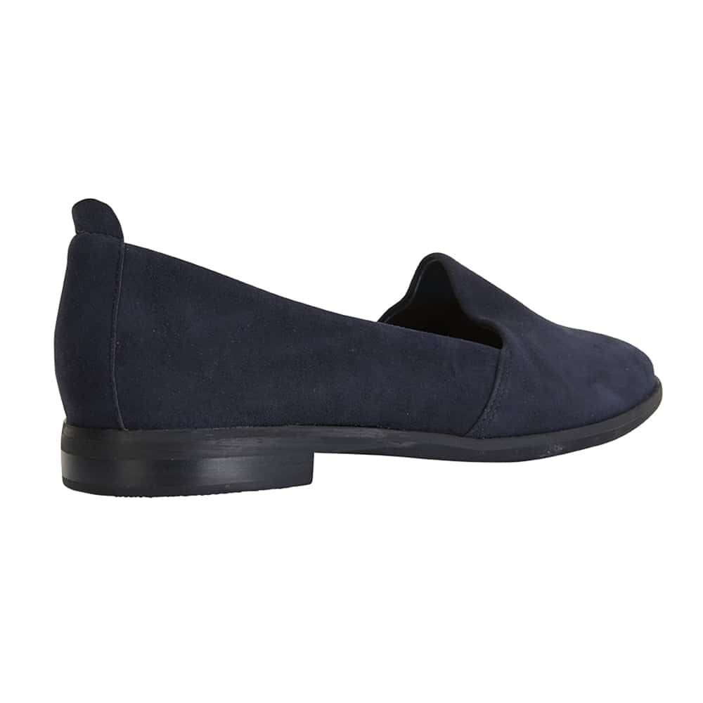 Kelly Flat in Navy Suede
