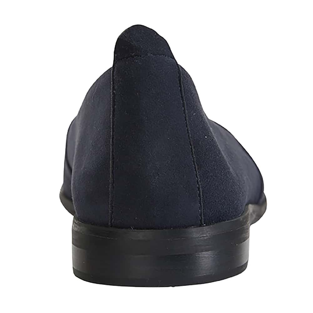 Kelly Flat in Navy Suede