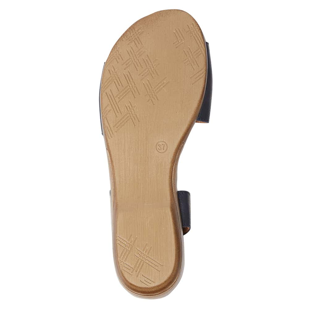 Kenya Sandal in Navy Leather