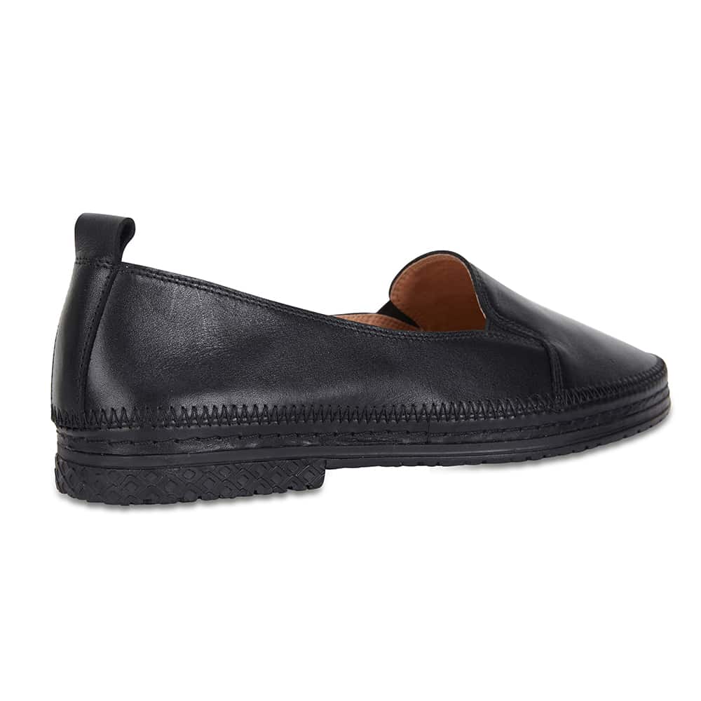 Kyla Loafer in Black Leather