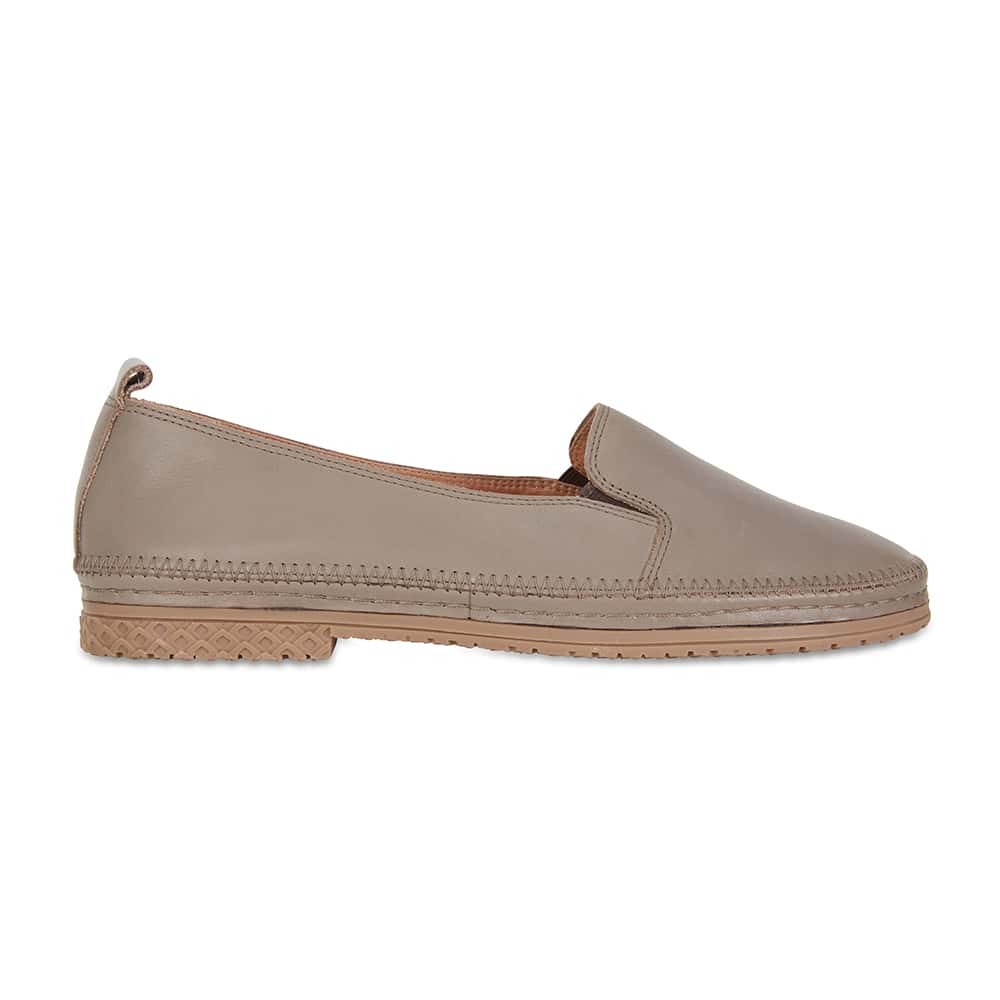 Kyla Loafer in Stone Leather