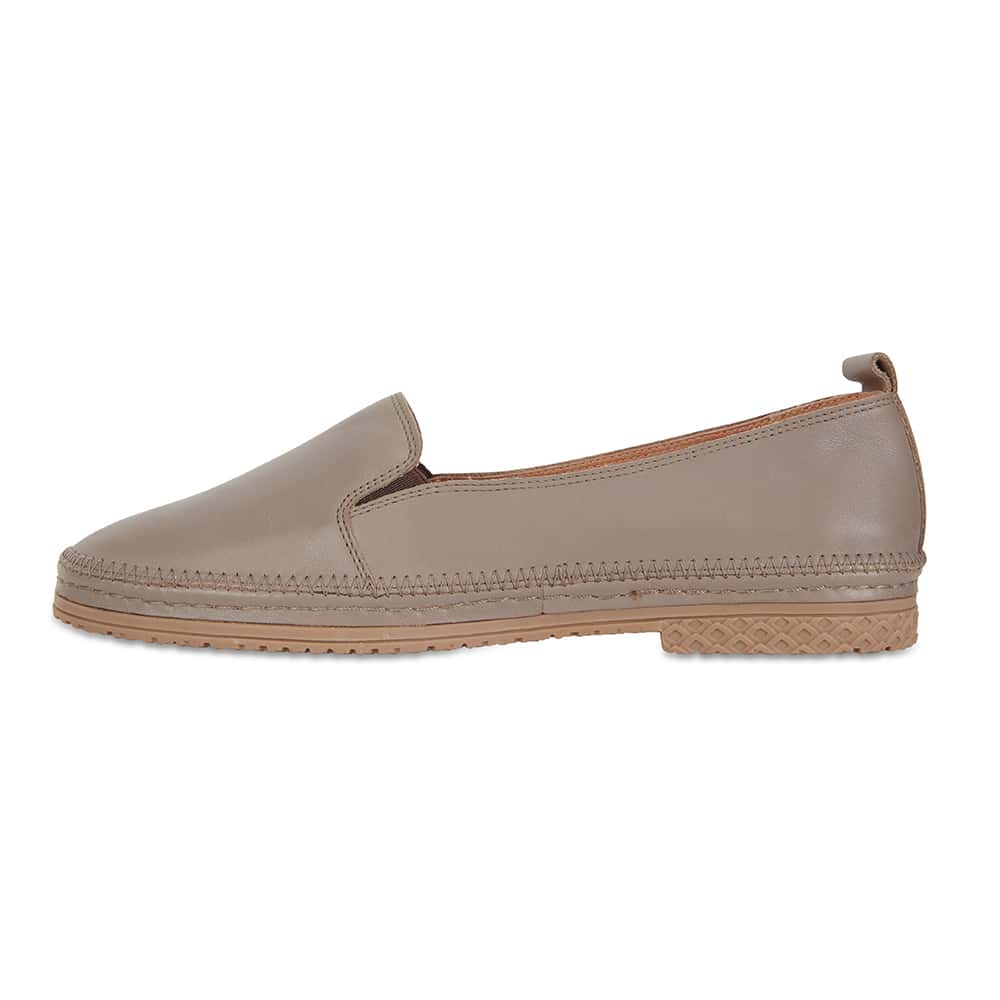Kyla Loafer in Stone Leather