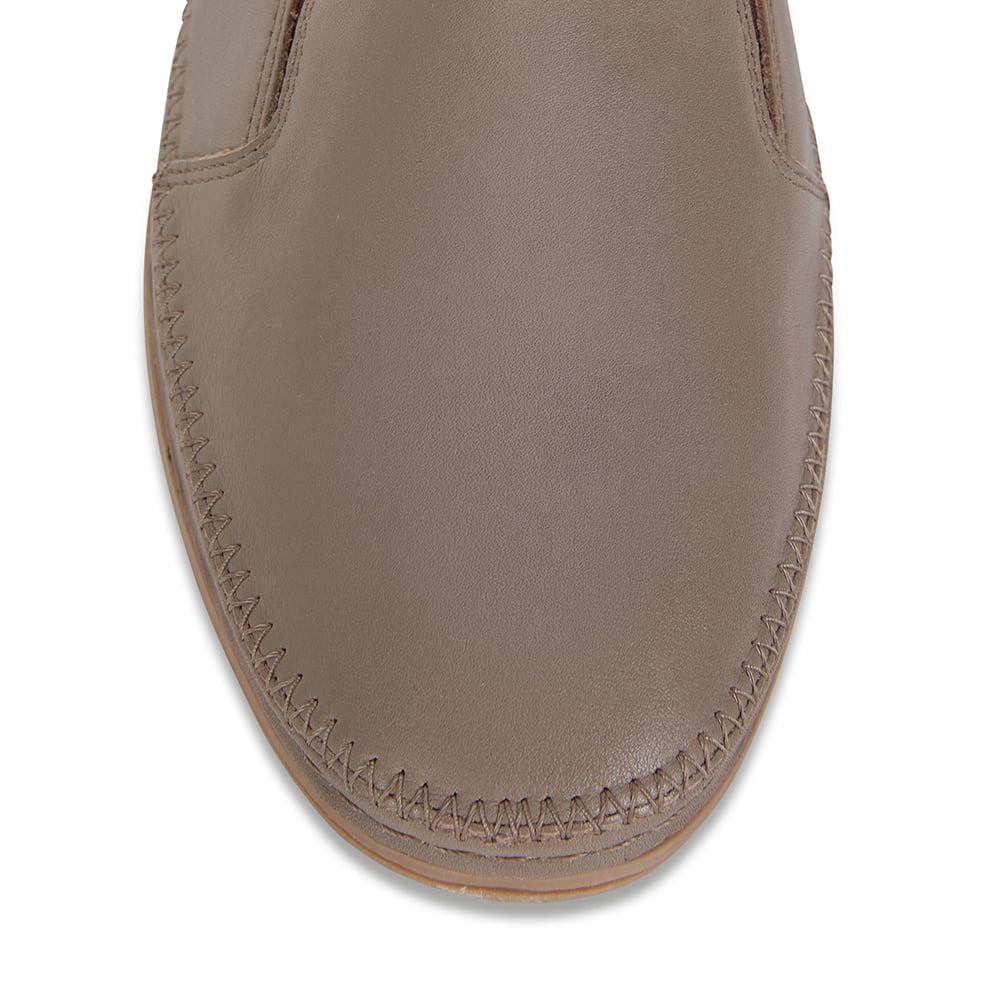 Kyla Loafer in Stone Leather