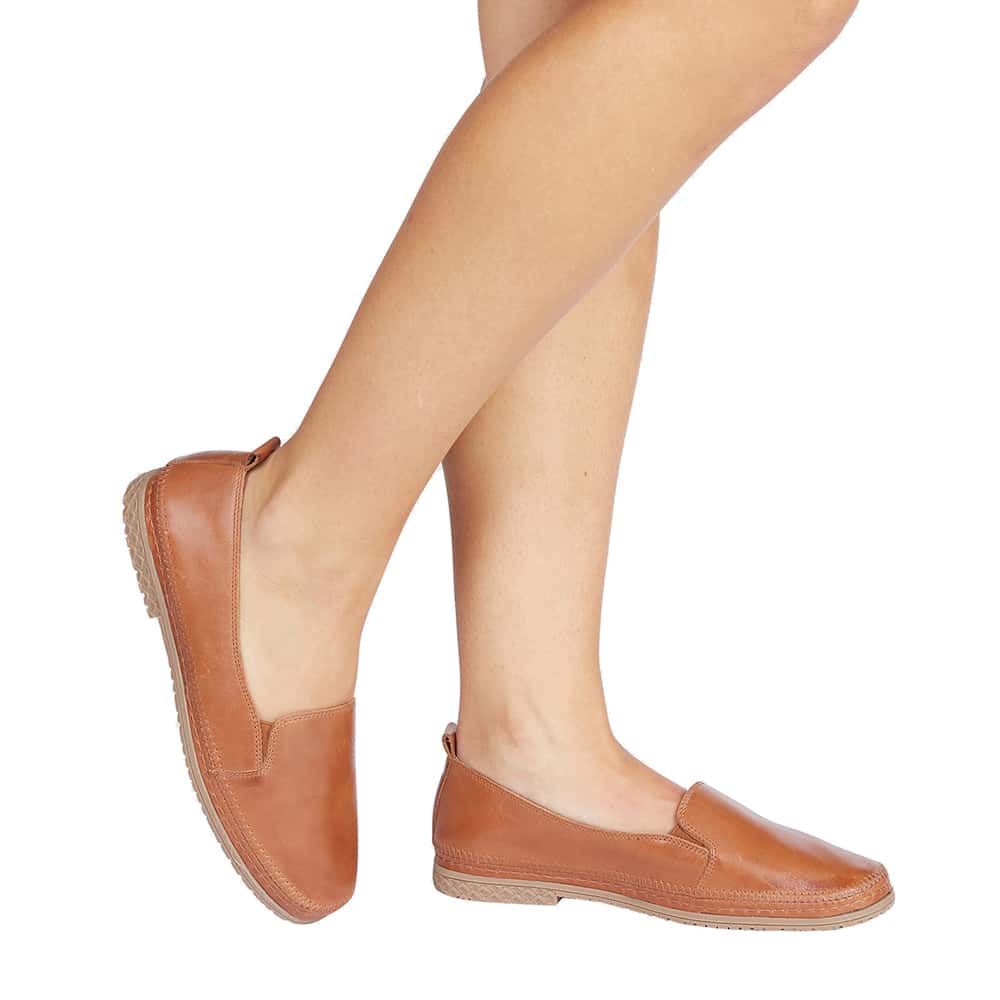 Kyla Loafer in Tan Leather