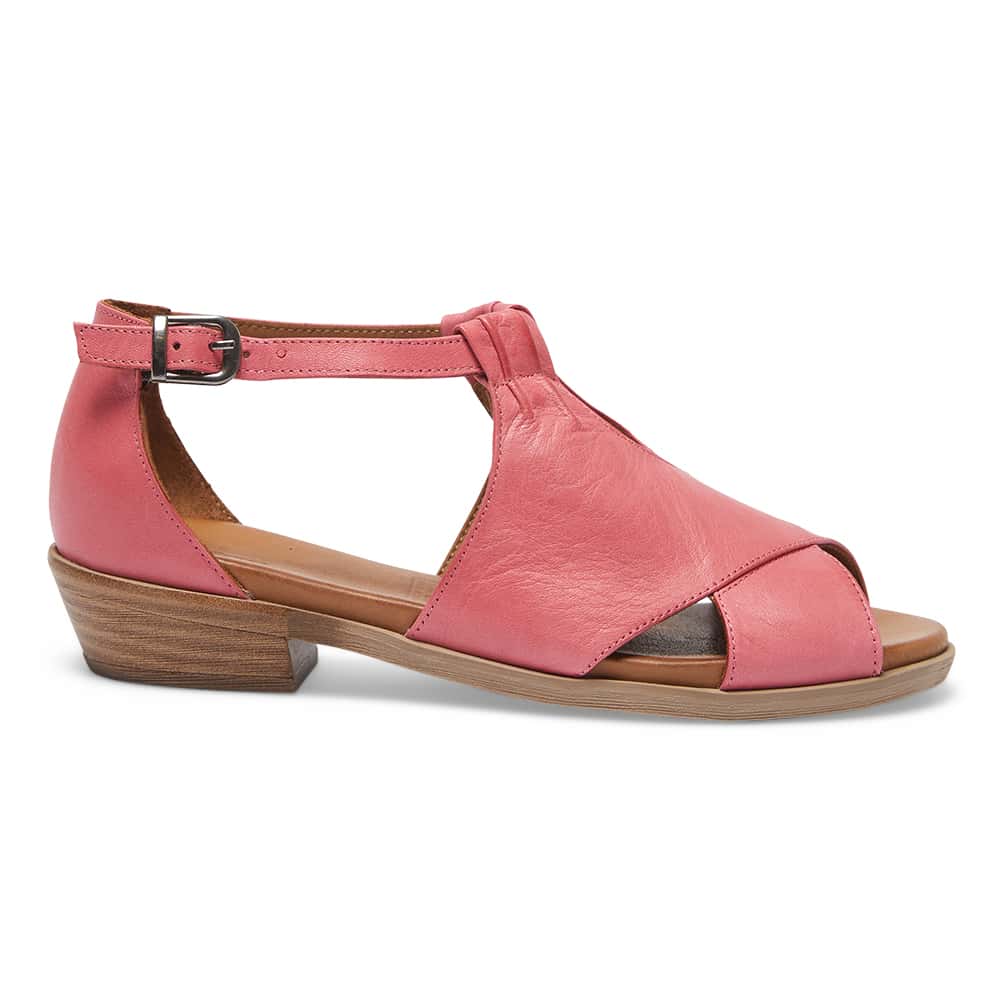 Laguna Sandal in Fuschia And Cognac Leather