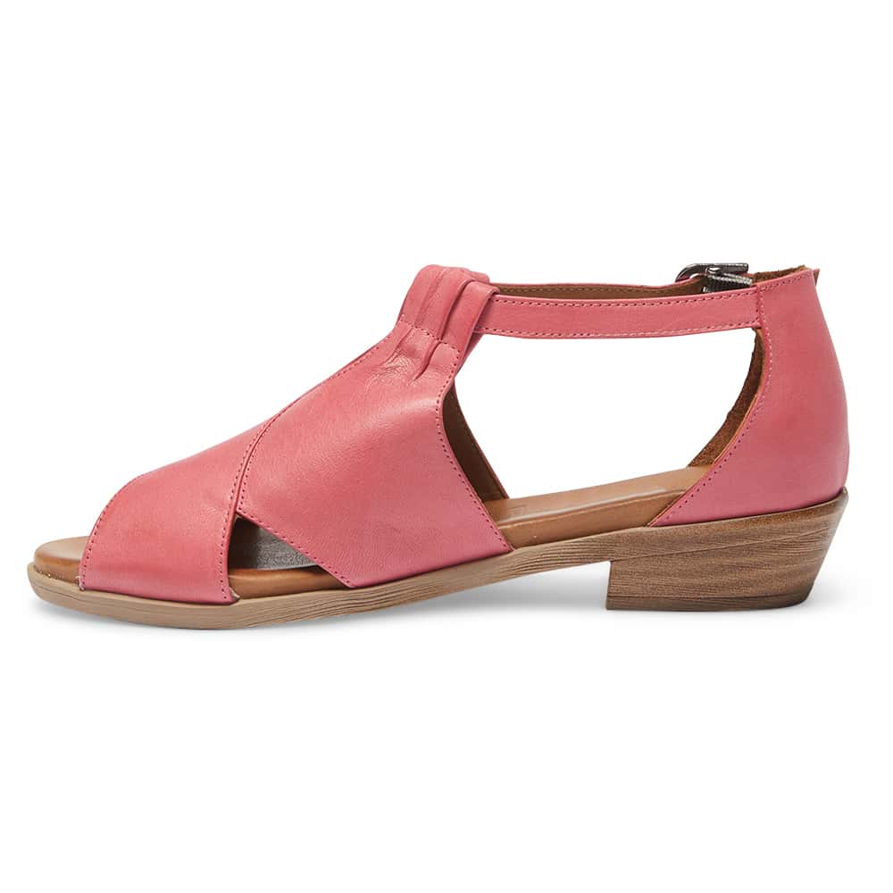 Laguna Sandal in Fuschia And Cognac Leather