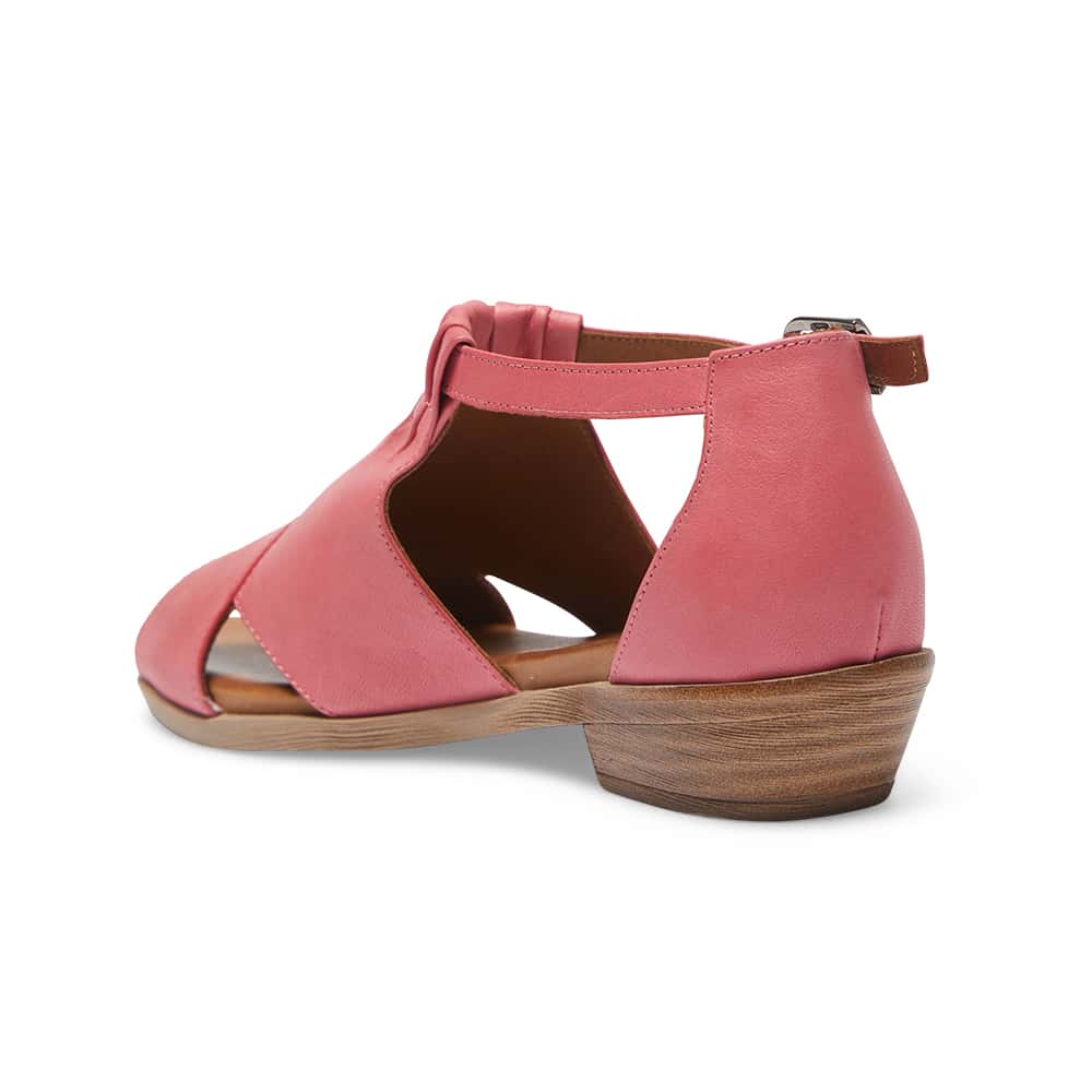 Laguna Sandal in Fuschia And Cognac Leather