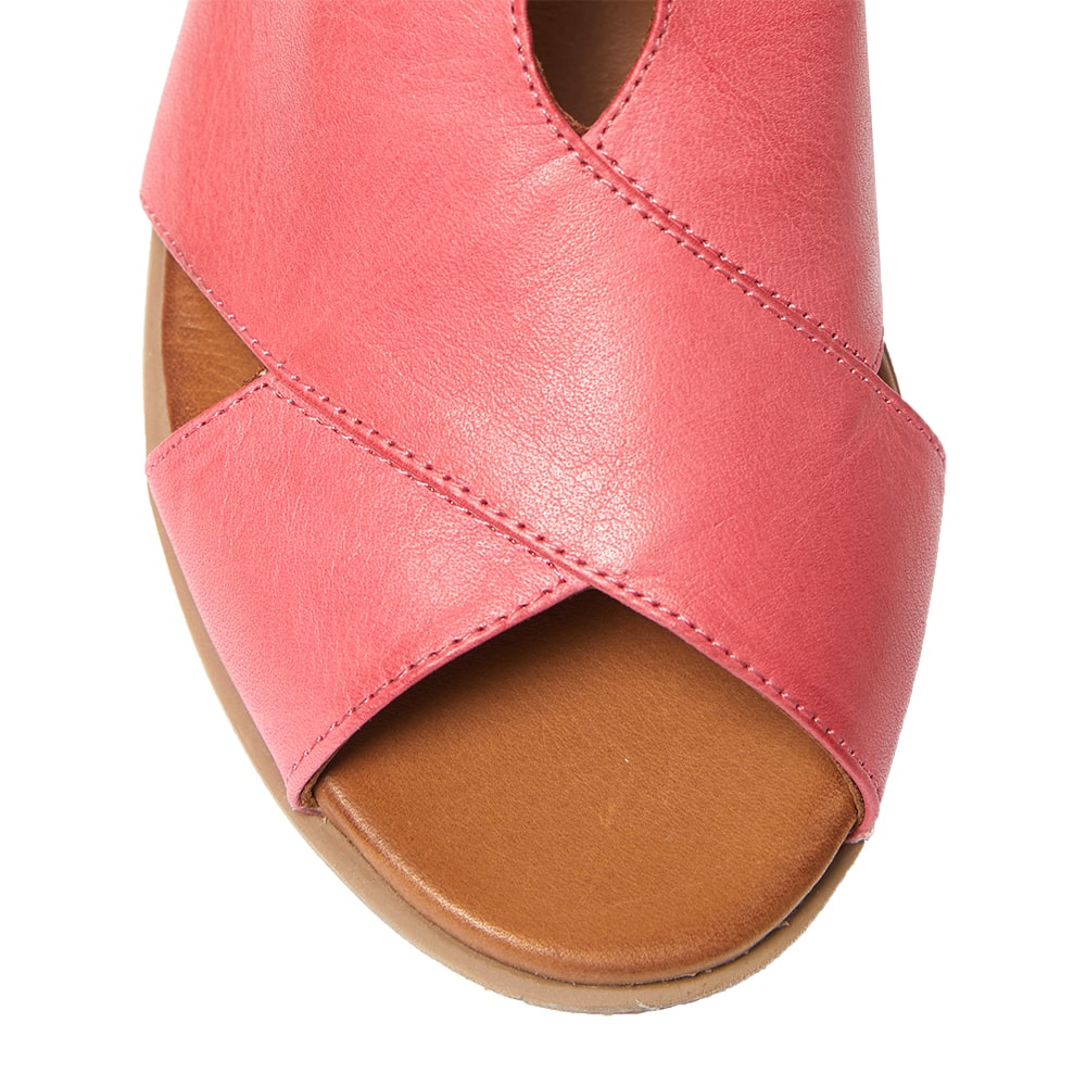 Laguna Sandal in Fuschia And Cognac Leather