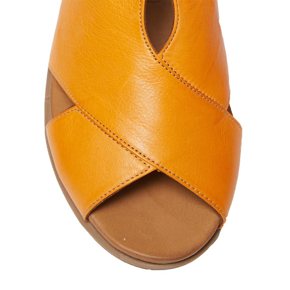 Laguna Sandal in Orange And Cognac Leather