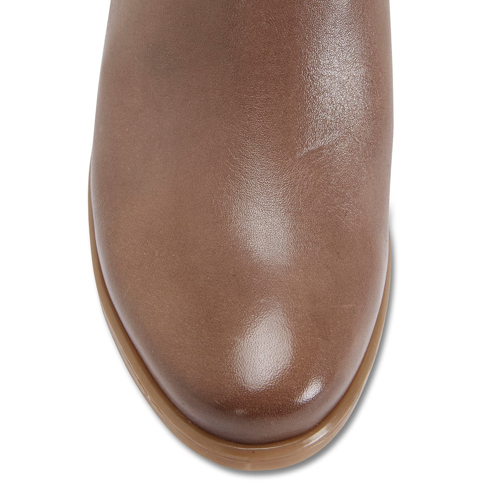 Lennon Boot in Taupe Leather