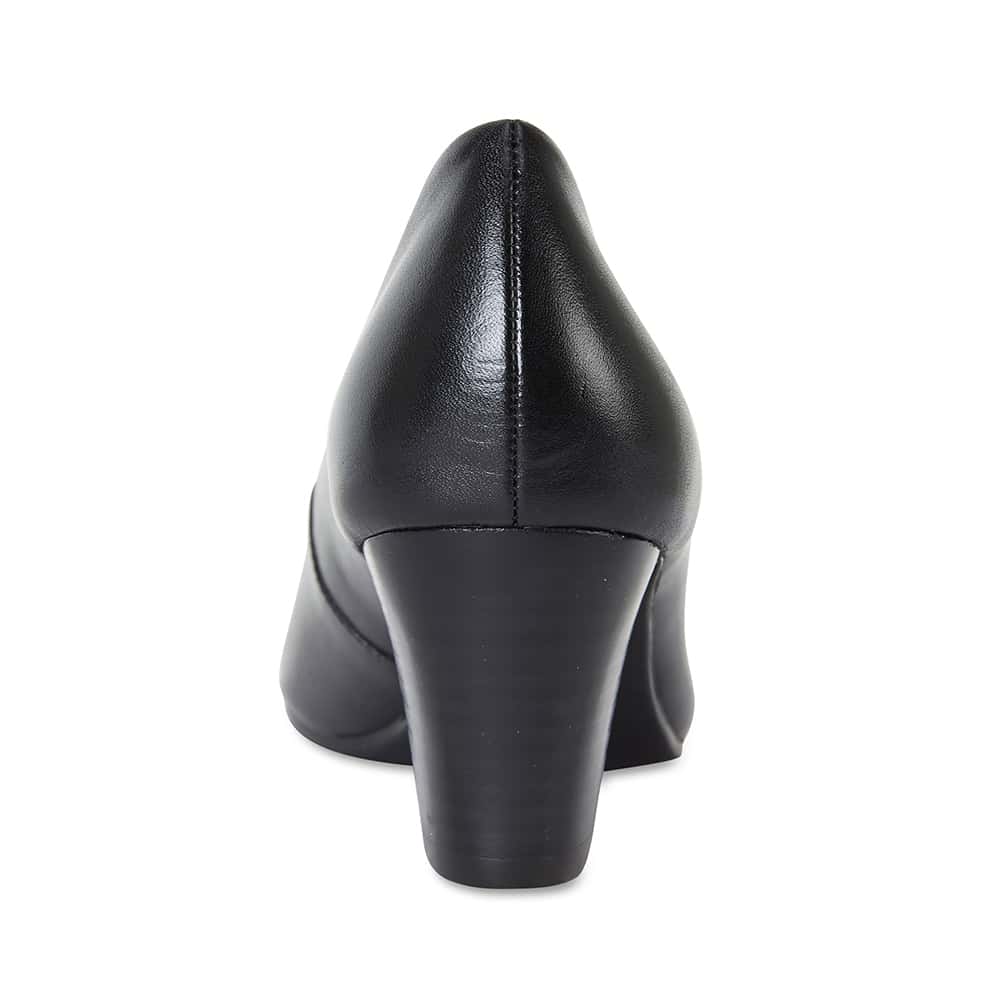 Marley Heel in Black Leather