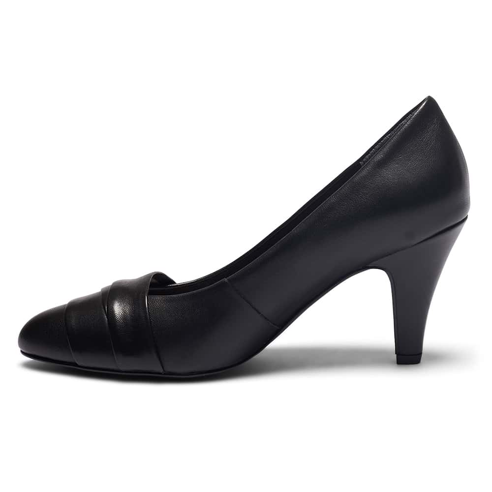 Matilda Heel in Black Leather