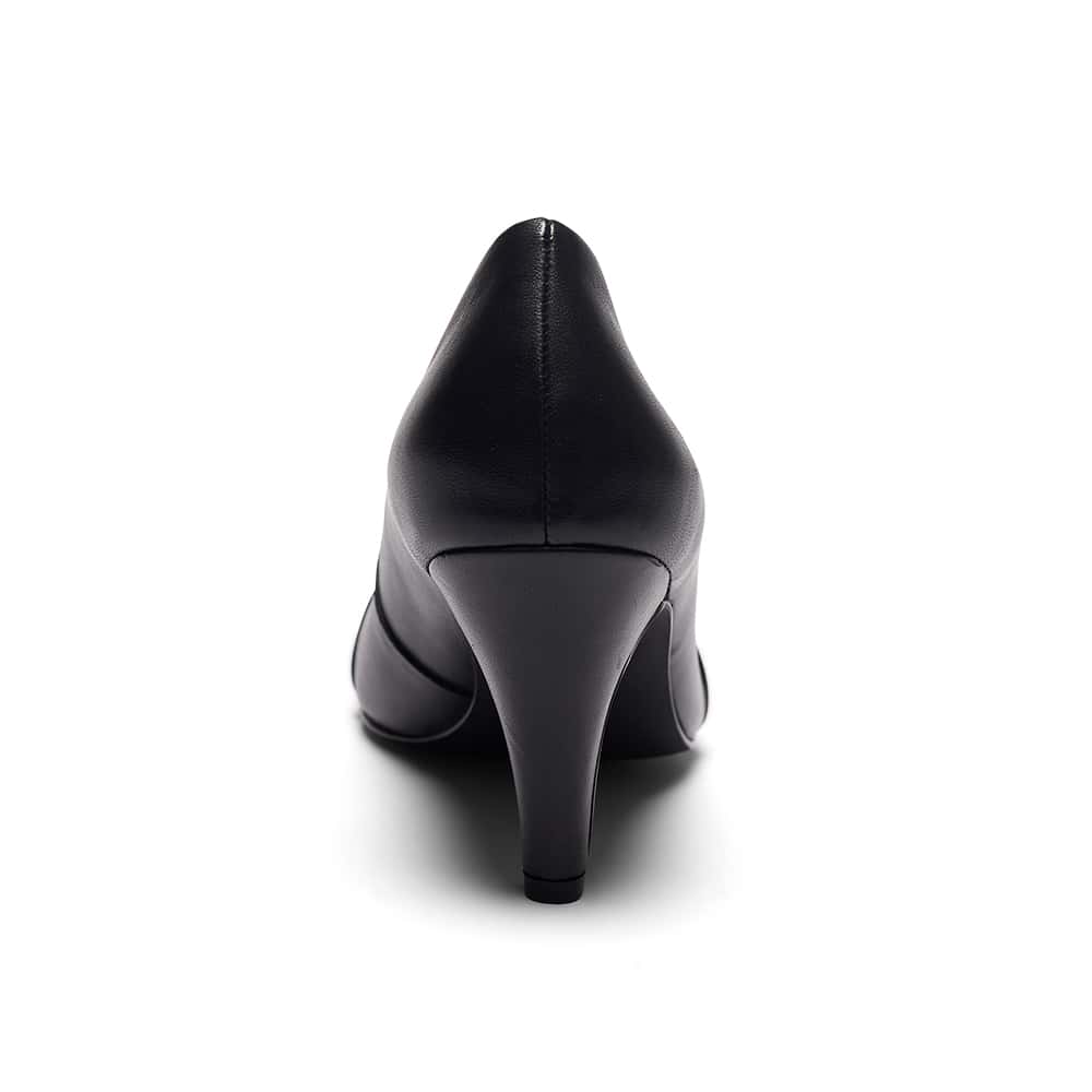 Matilda Heel in Black Leather