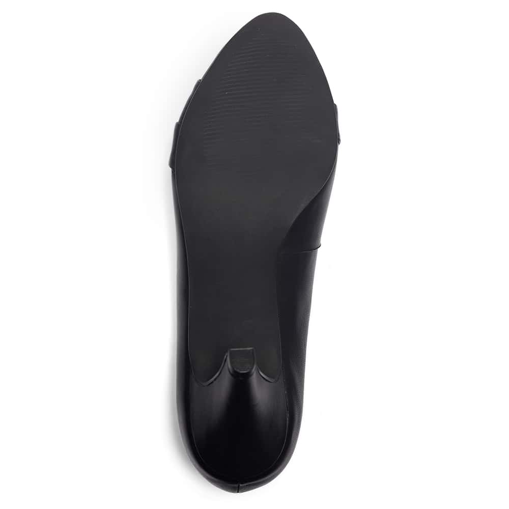 Matilda Heel in Black Leather