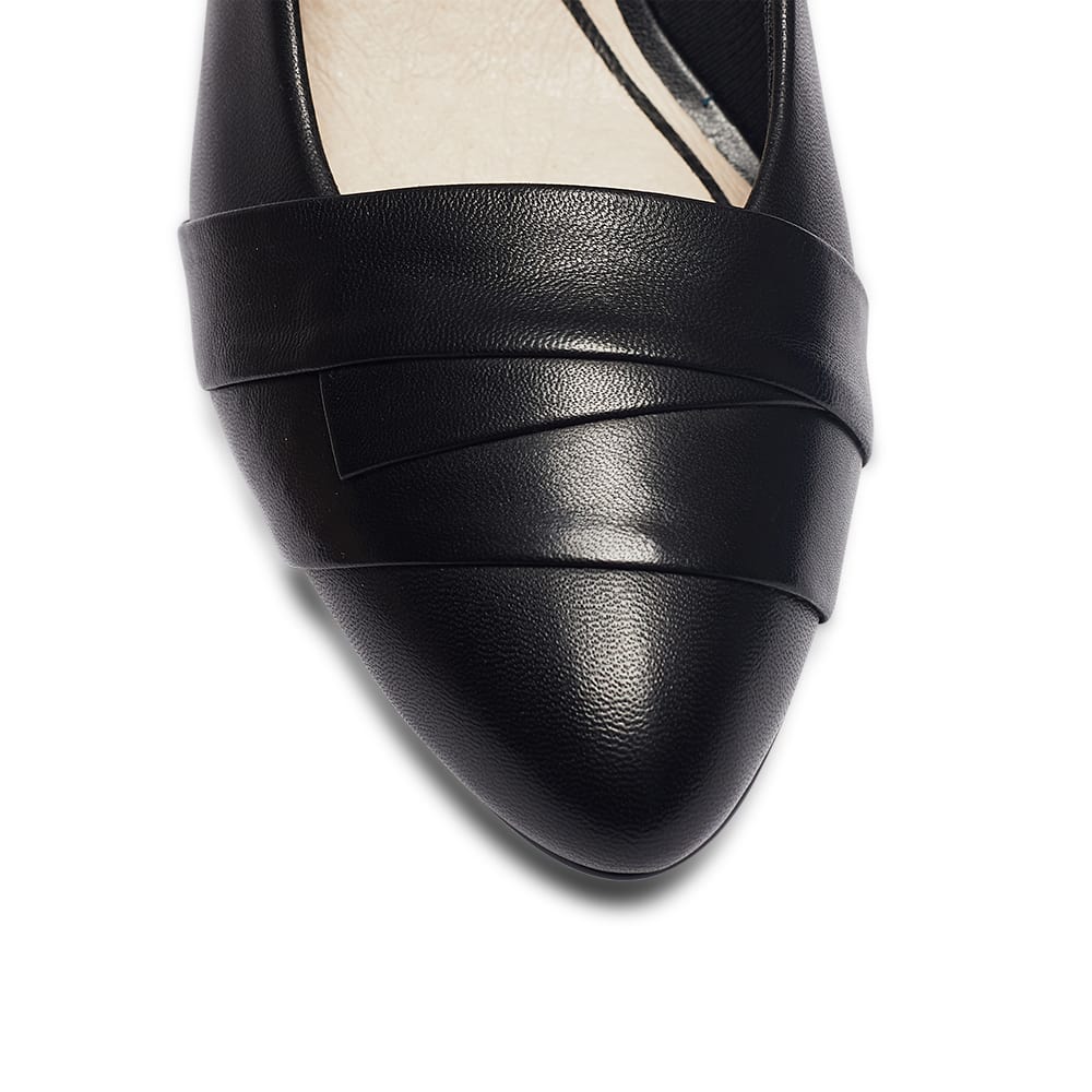 Matilda Heel in Black Leather