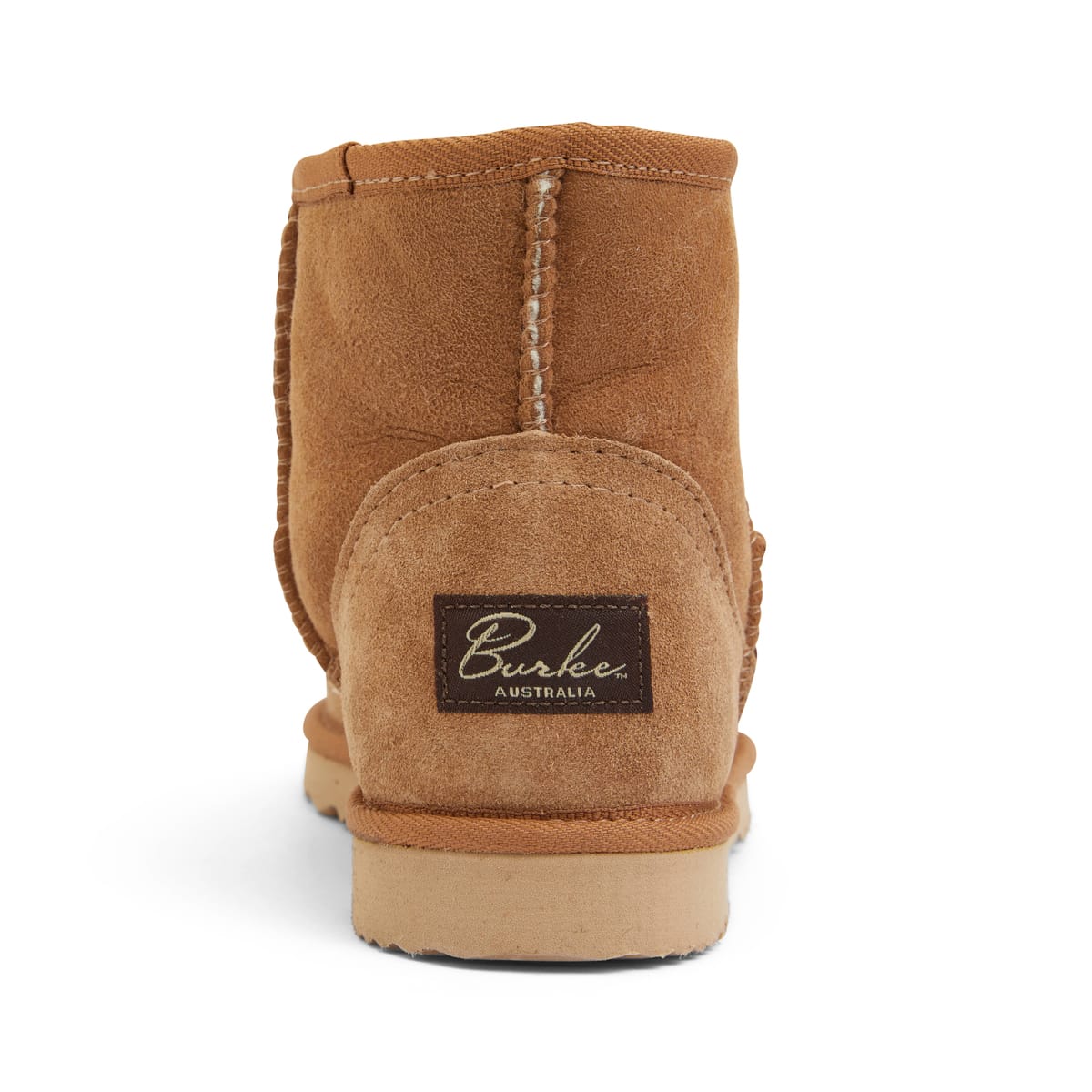 Mini Slipper in Tan Smooth Fabric