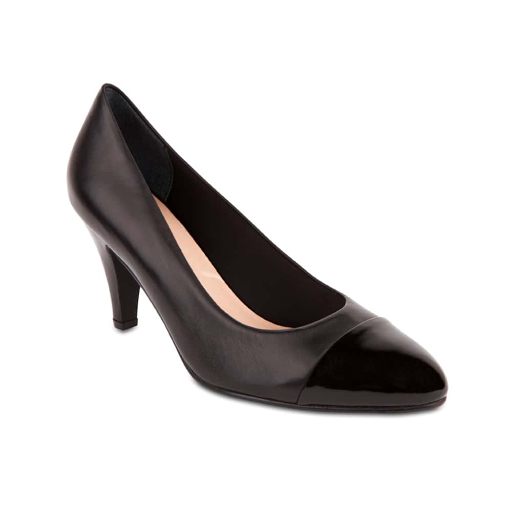 Monty Heel in Black Leather