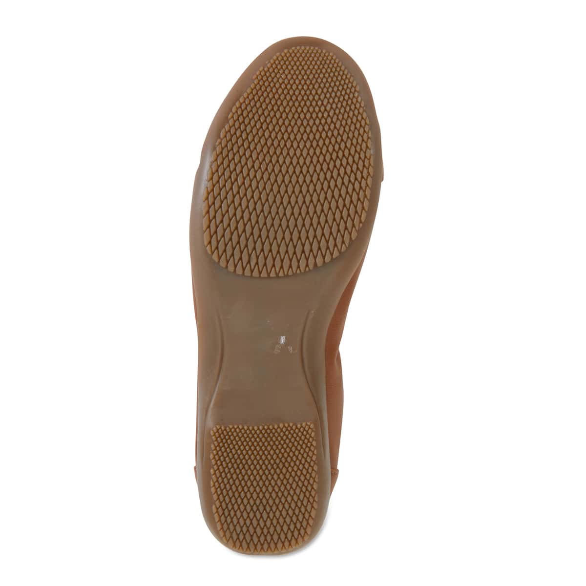 Nadine Flat in Tan Leather