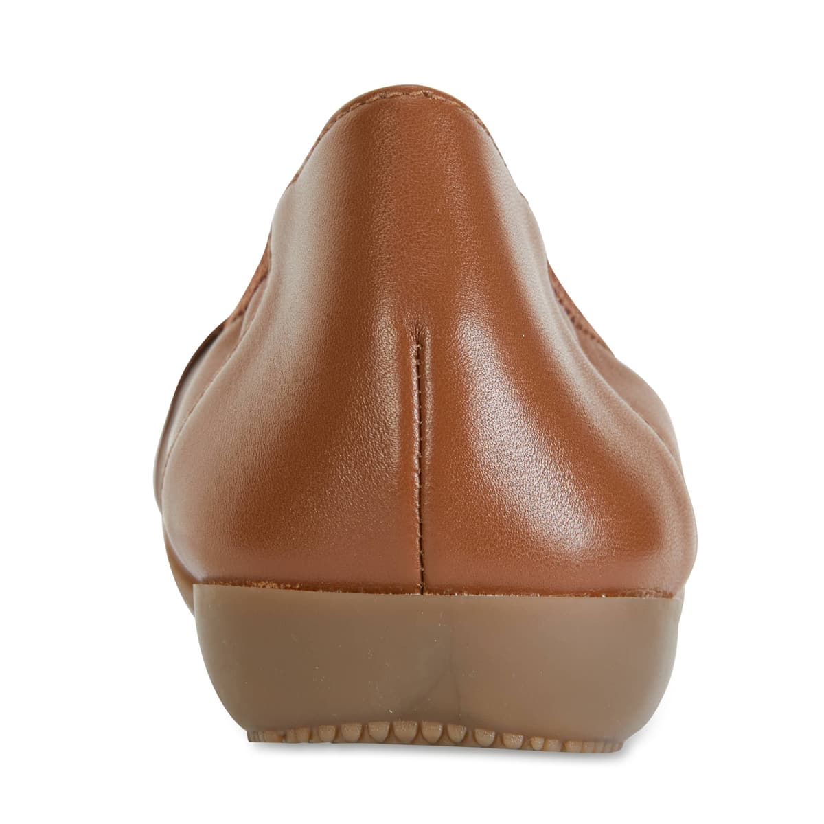Nadine Flat in Tan Leather
