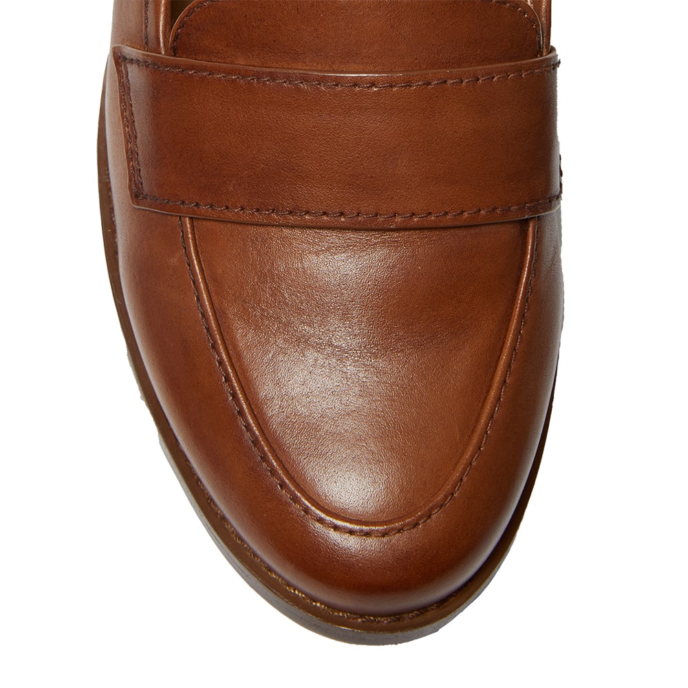 Napoli Loafer in Mid Brown Leather