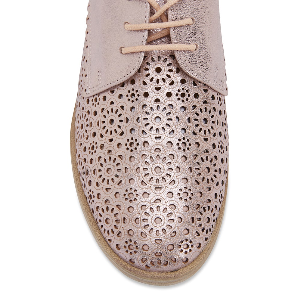 Nero Brogue in Rose Gold Leather