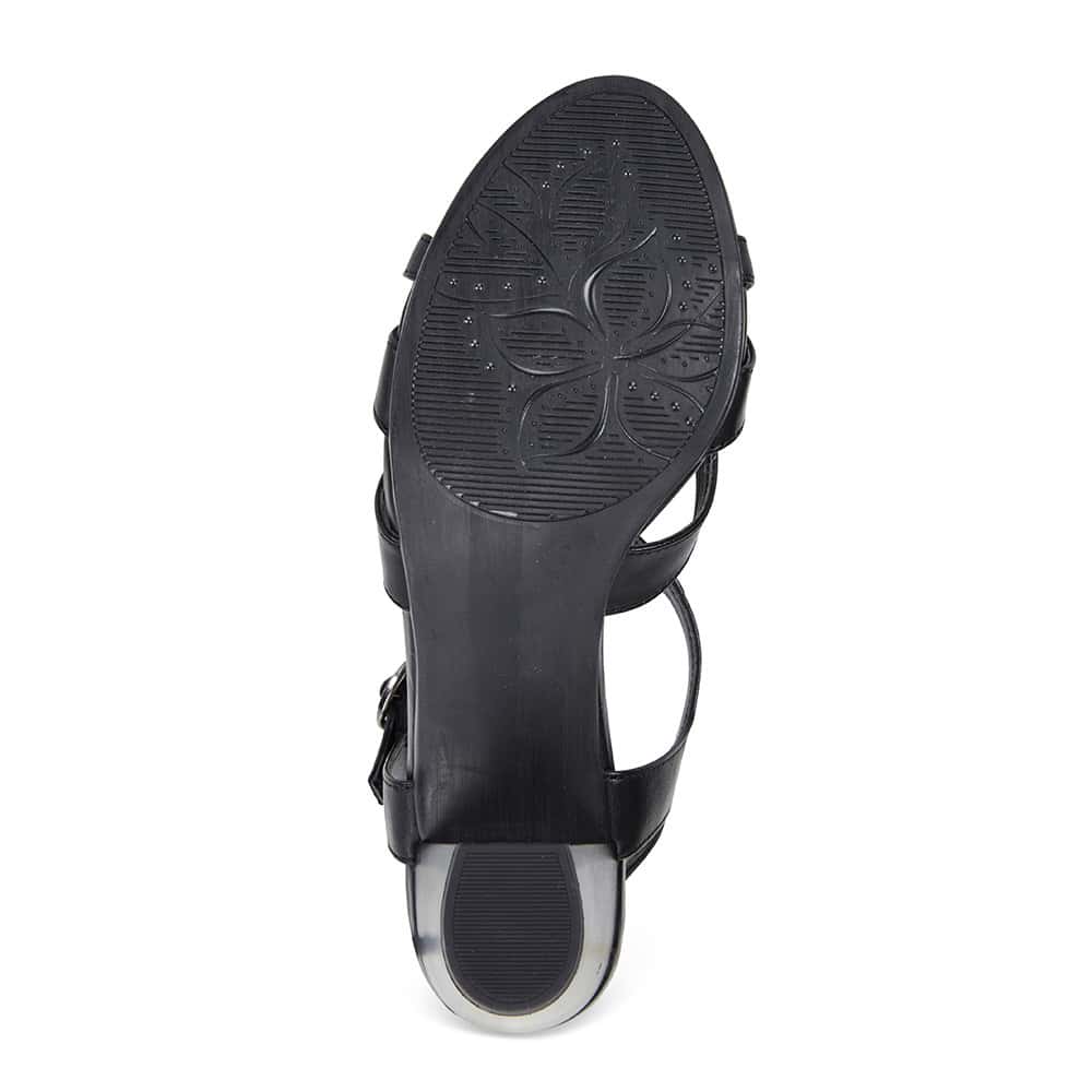 Odette Heel in Black Leather