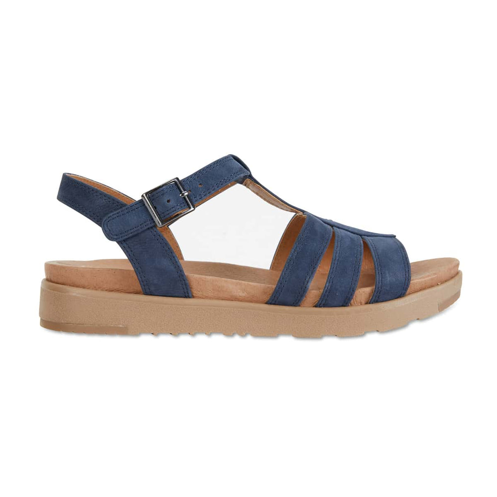 Ohio Sandal in Navy Leather