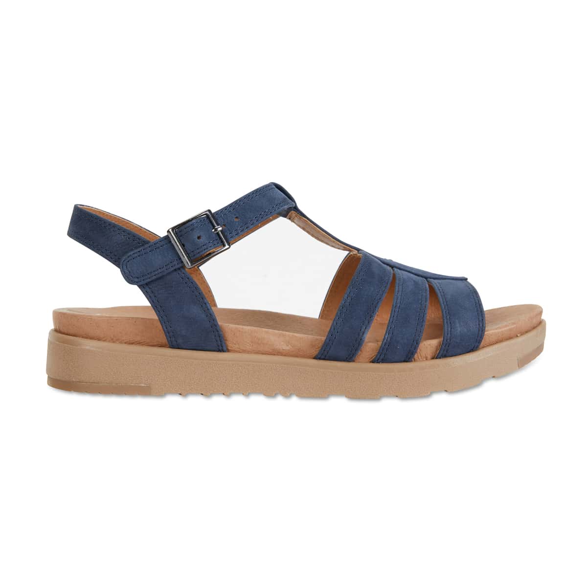 Ohio Sandal in Navy Leather