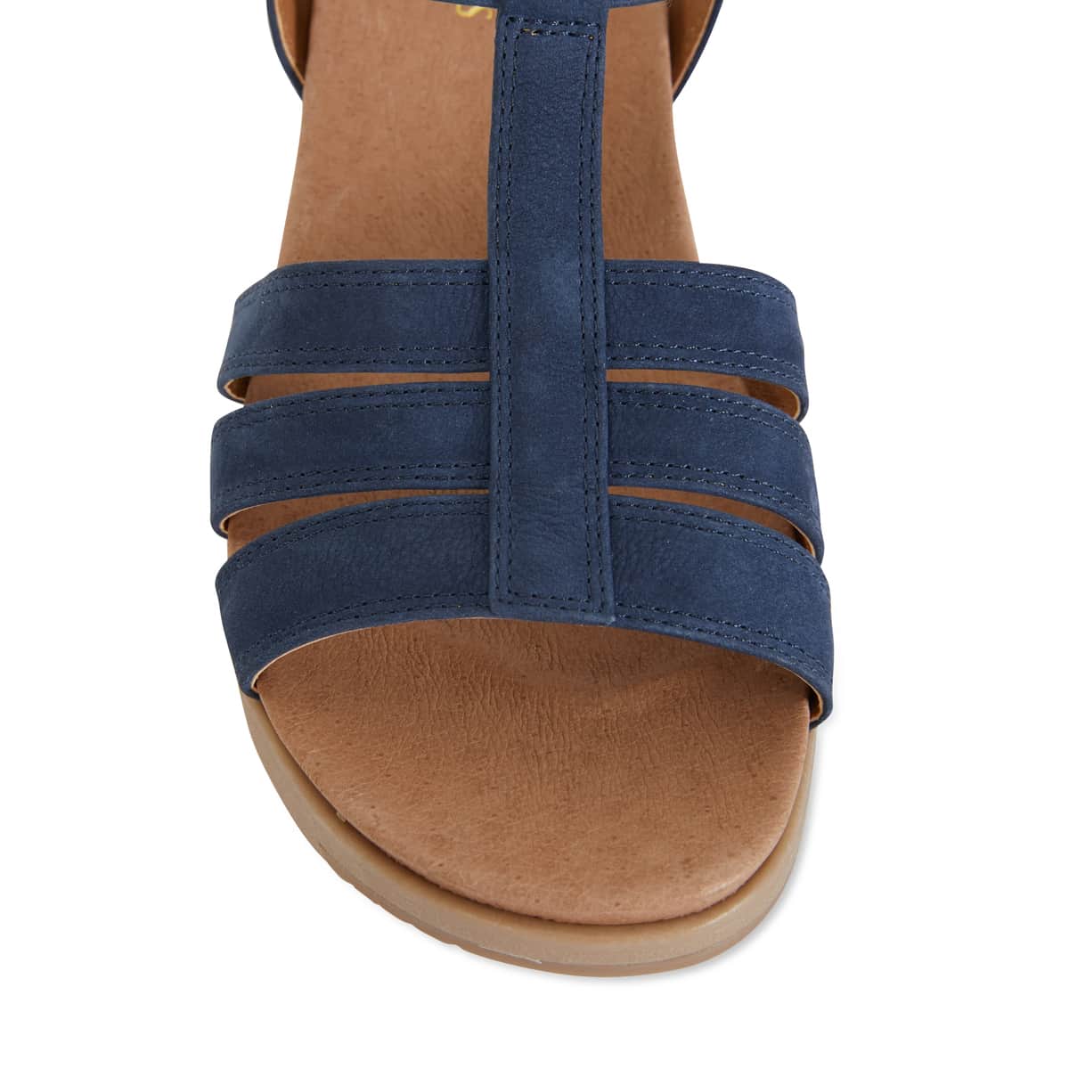 Ohio Sandal in Navy Leather