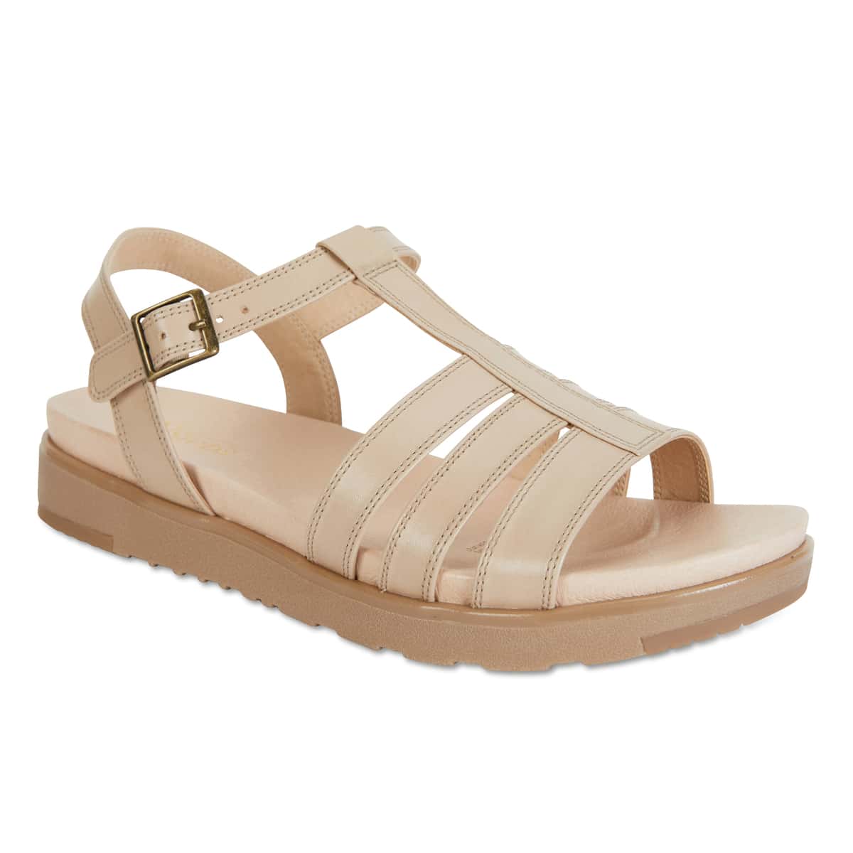 Ohio Sandal in Neutral Leather