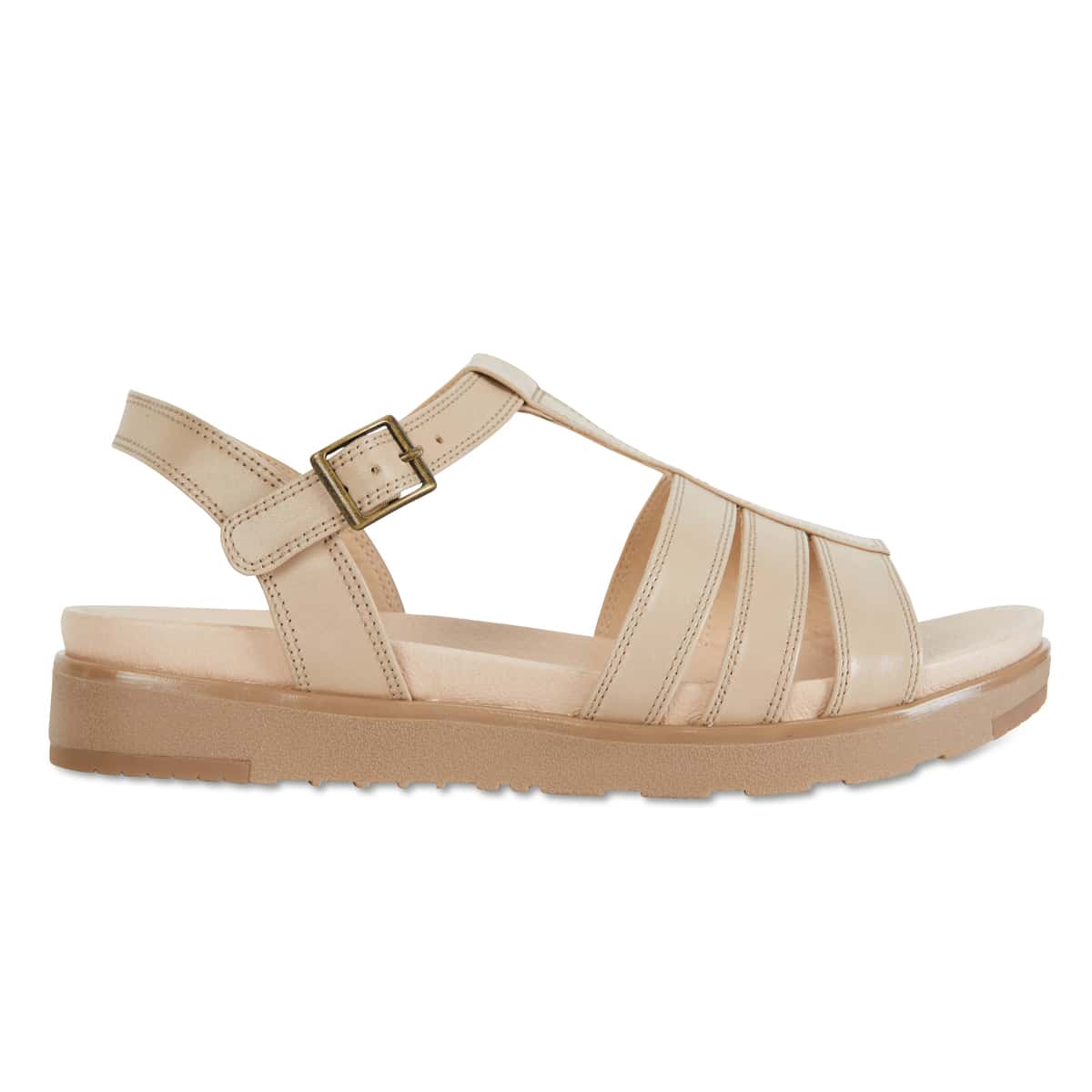 Ohio Sandal in Neutral Leather