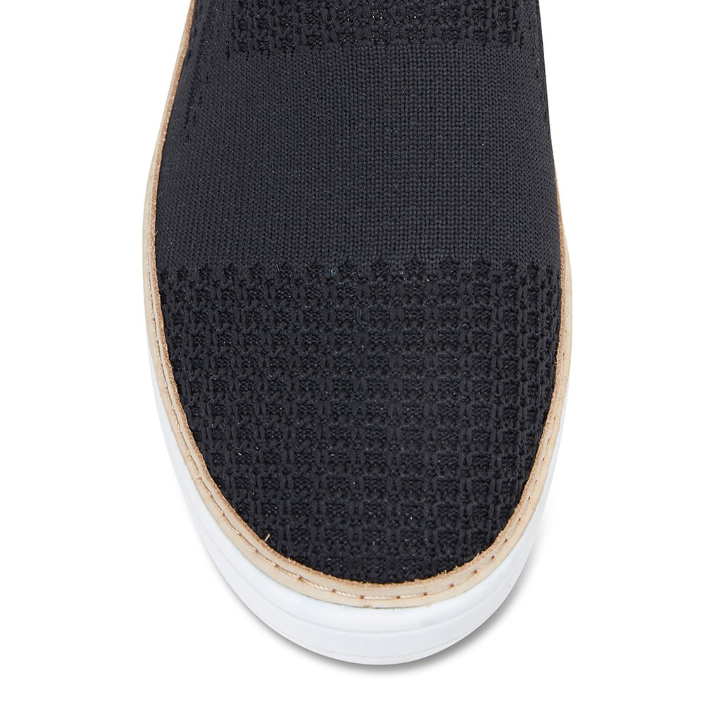 Onyx Loafer in Black Fabric