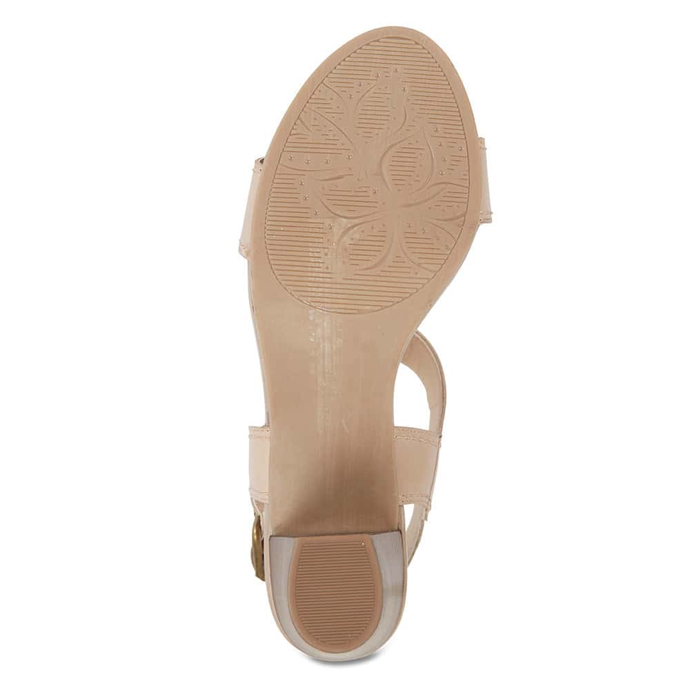 Opal Heel in Neutral Leather