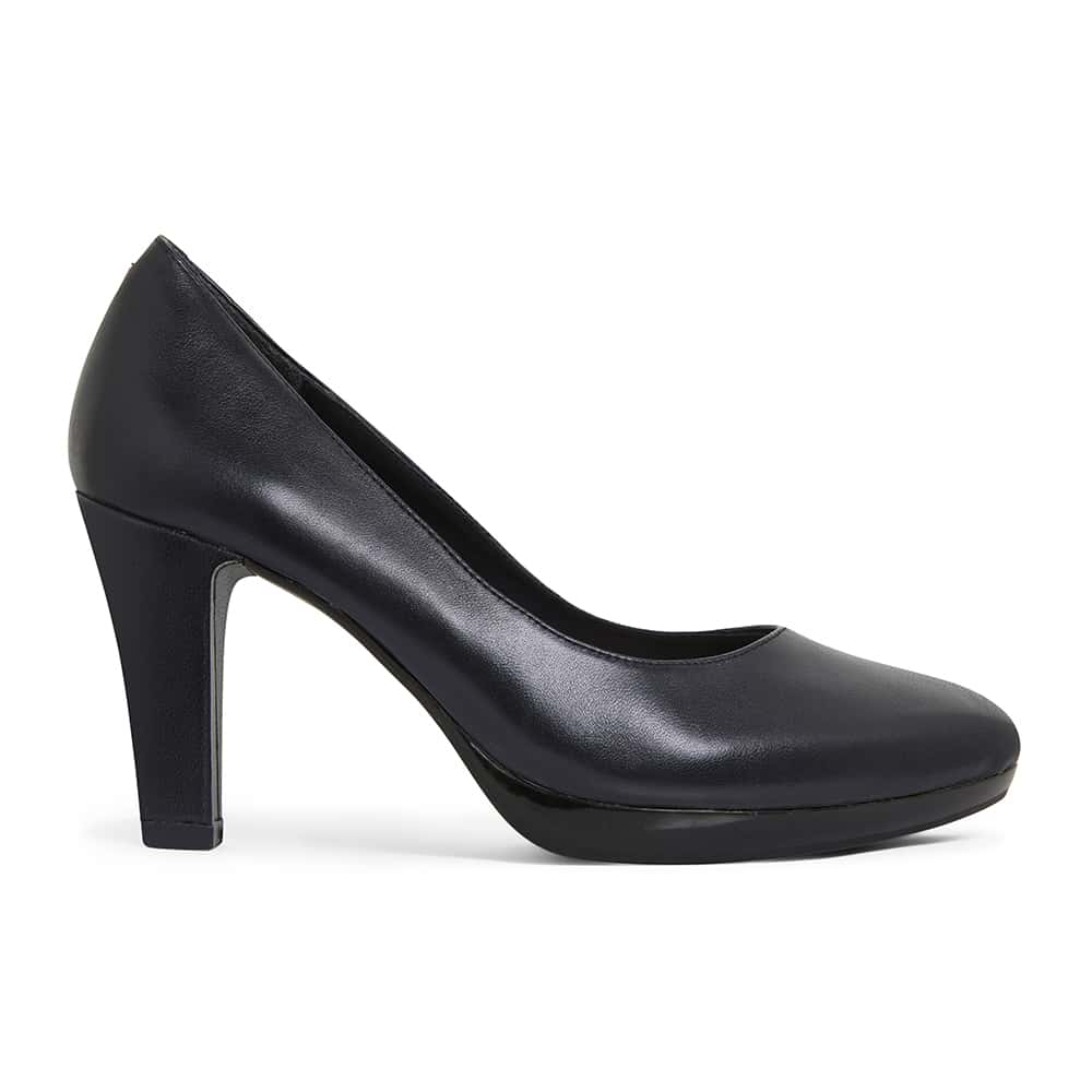 Opera Heel in Black Leather