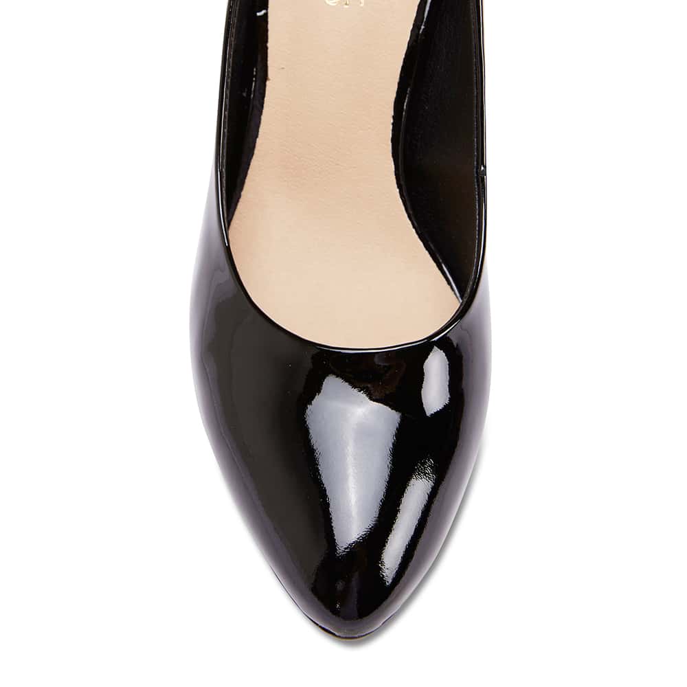 Opus Heel in Black Patent