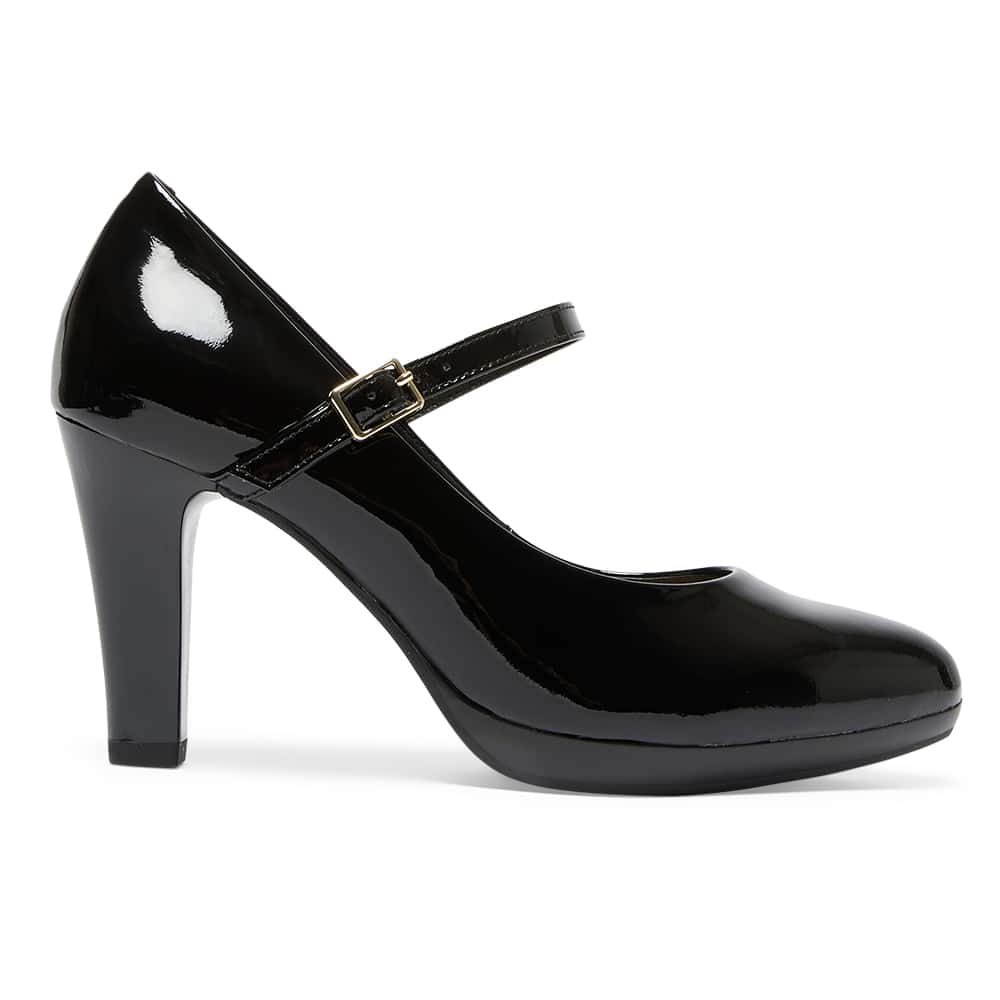 Otis Heel in Black Patent