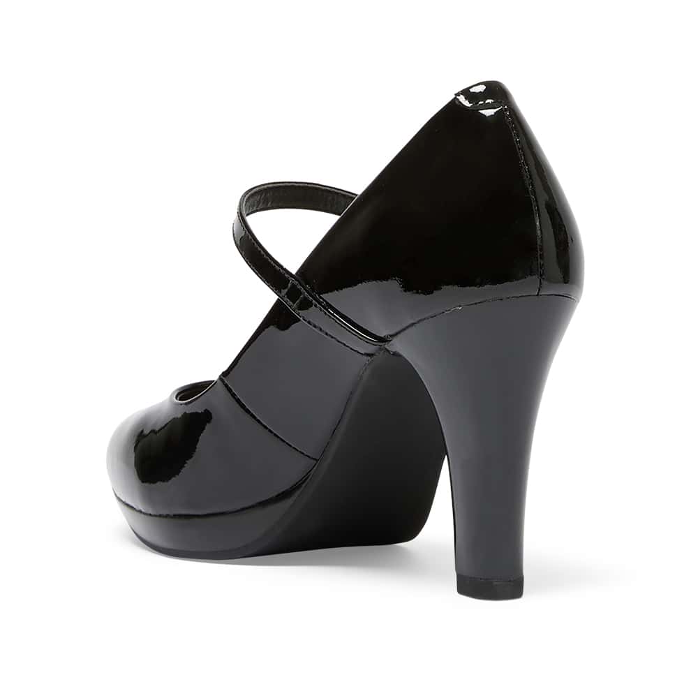 Otis Heel in Black Patent