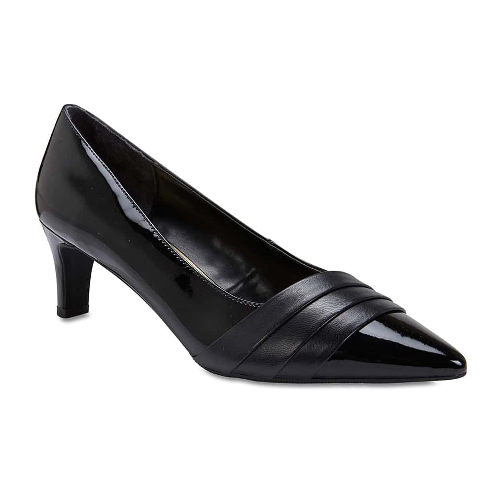 Paula Heel in Black Patent