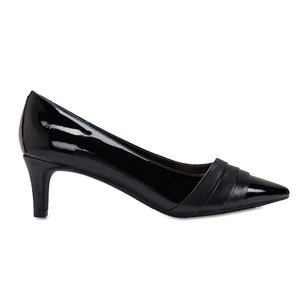 Paula Heel in Black Patent