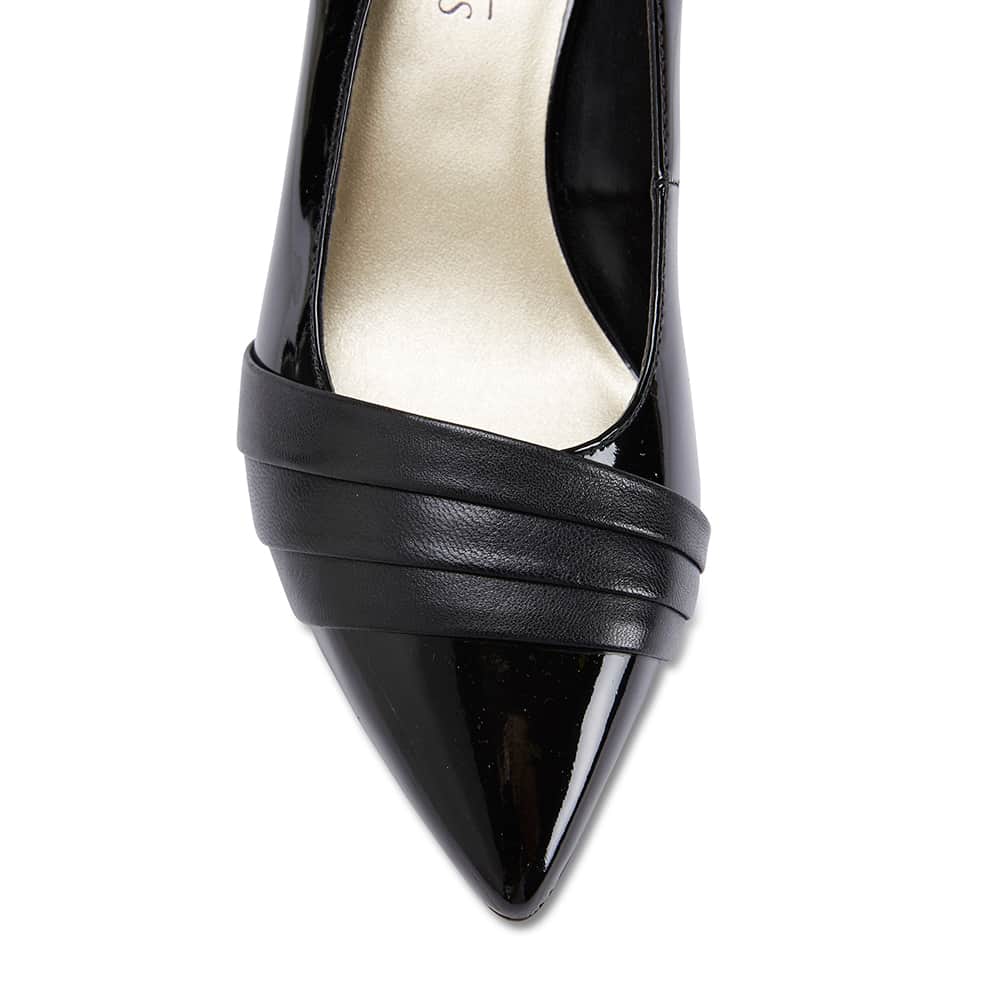 Paula Heel in Black Patent