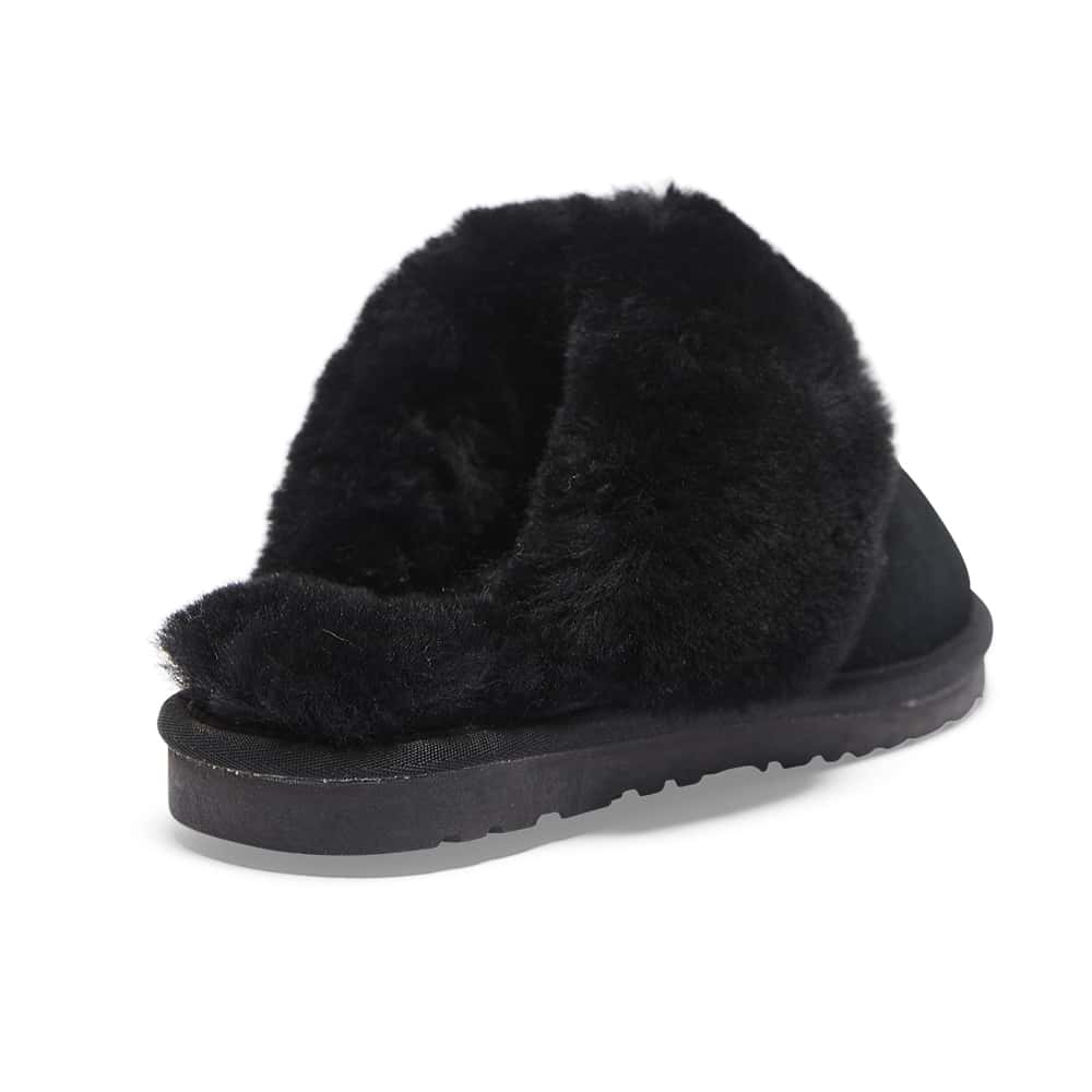 Peggy Slipper in Black Suede