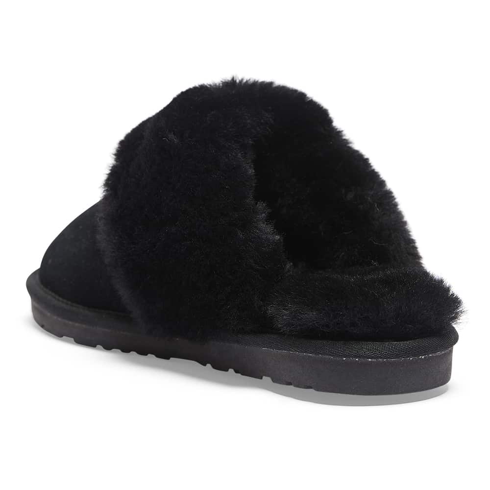 Peggy Slipper in Black Suede