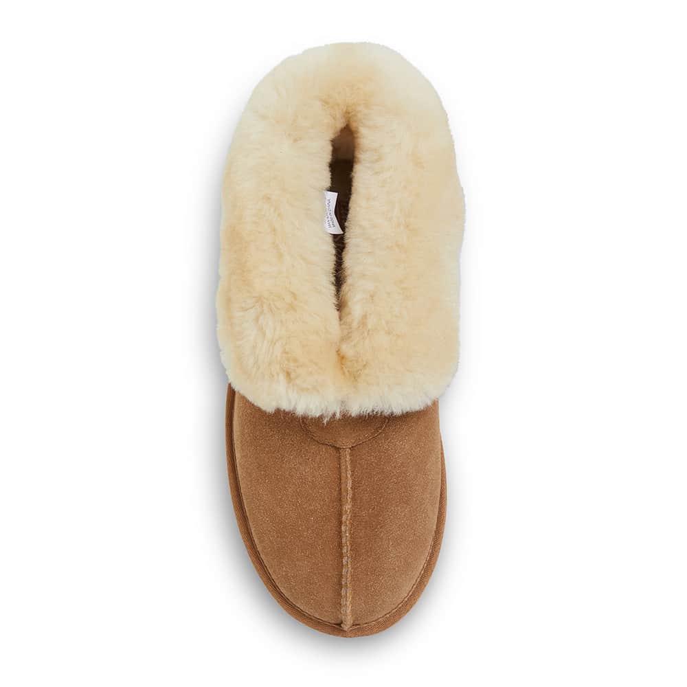 Pixie Slipper in Chestnut Suede