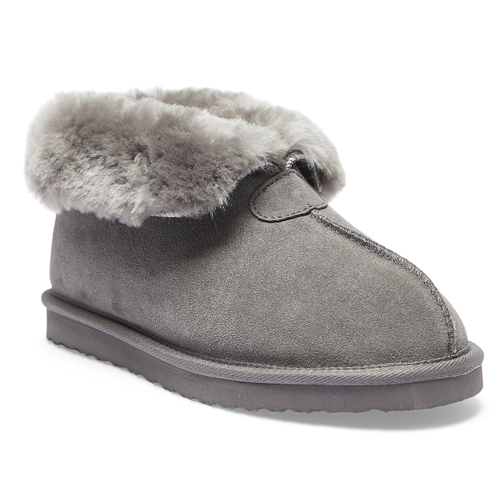 Pixie Slipper in Grey Suede