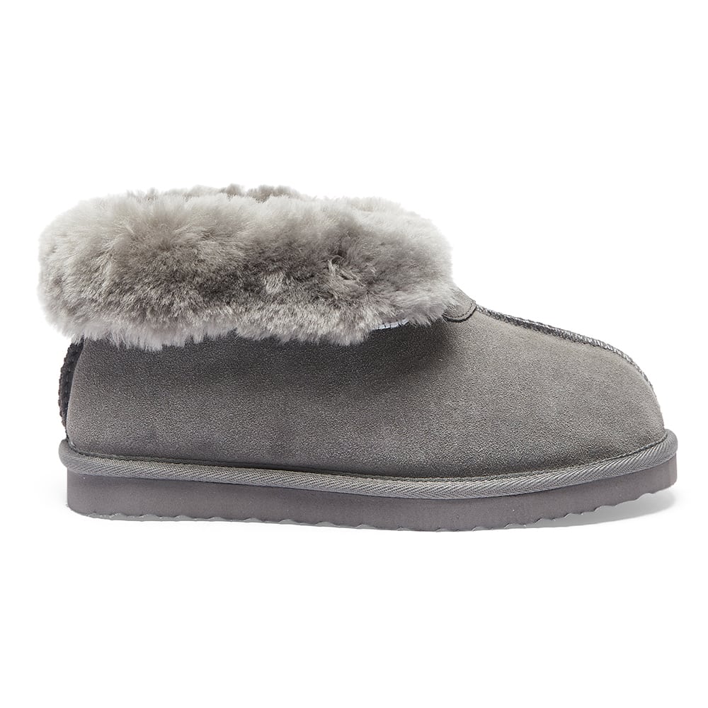 Pixie Slipper in Grey Suede