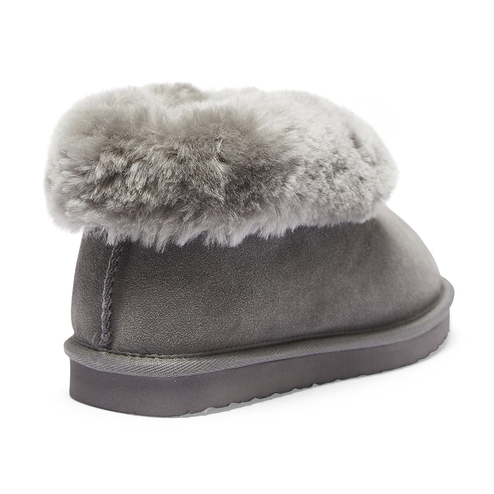 Pixie Slipper in Grey Suede