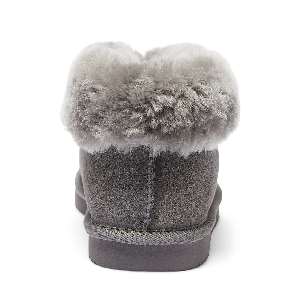Pixie Slipper in Grey Suede